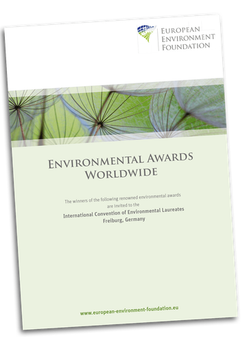 Cover of the brochure Environmental Awards Worldwide